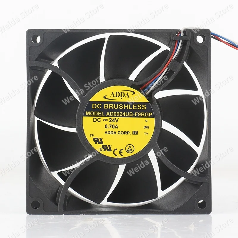 Original ADDA AD0924UB-F9BGP 5V 12V 48V DC24V 0.70A AC EC 9038 90X90X38MM 9CM converter New energy High air capacity cooling fan