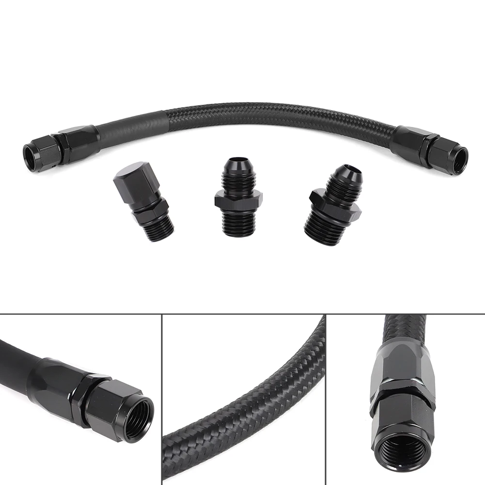 

Power Steering Rack Loop Kit Braided Hose For 1992-1995 Honda Civic And Del Sol EG