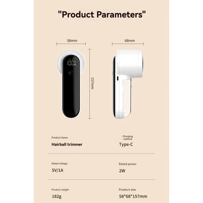 A99G-For Clothes For Clothes Lint Remover-2025 New Rechargeable Fabric Shaver With Digital Display-Powerful Electric