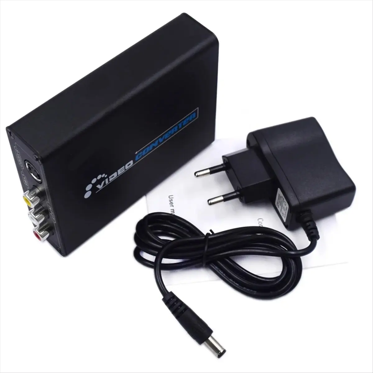 A10I AV S-Video CVBS Converter Audio -Compatible to S VIDEO+S S VIDEO Composite Switcher Adaptor Upscaler HD 3RCA EU PLUG