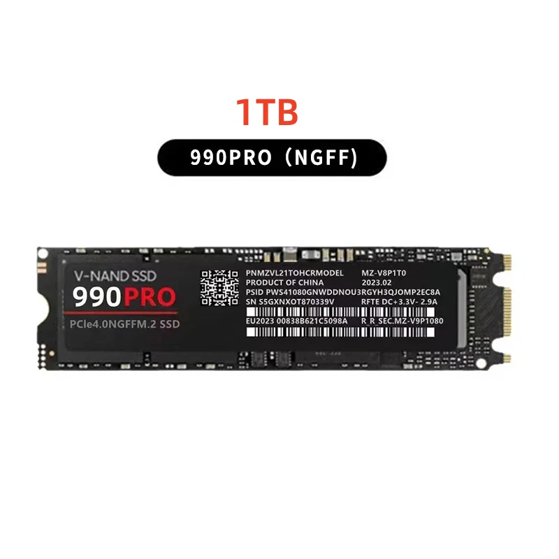 2026 new genuine 980Pro/990Pro M2 Ultra high capacity SSD portable high-speed solid state drive suitable for laptops /desktops image 3