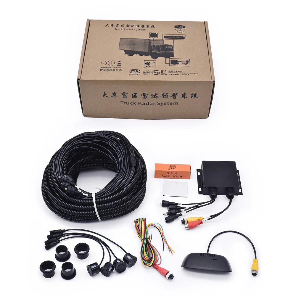 Car Reverse Parking Sensor Wireless Car Parking Assist System Auto Rear Reversing Radar Ultrasonic LED Kit 4 Sensors
