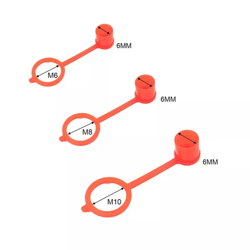Acid Resistant Red Nipple Fitting Dust Cover for Grease Zerk Protects Nozzle Suitable for Industrial Applications
