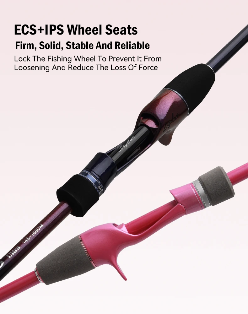 LEYDUN ZORO Ultraleichte 3+1 Angelrute 145/168 mit Titan-Spitze und Fuji-Ringen, tragbare Casting-Rute für Tintenfisch und Bootsfischerei – Detail 7