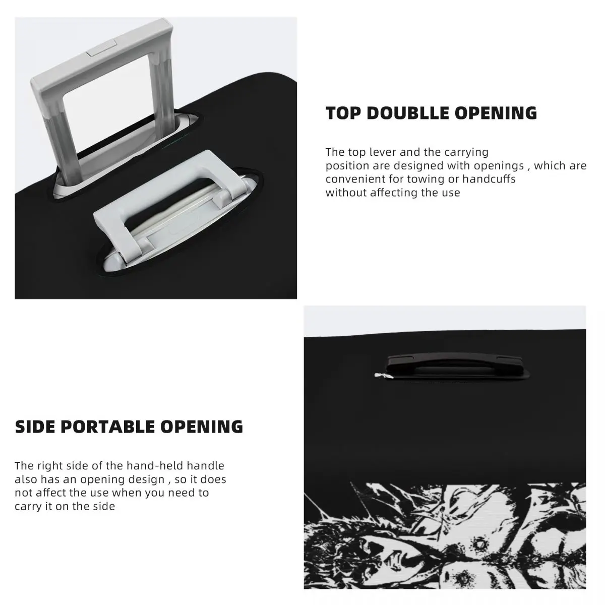 Fist Of The North Star Kenshiro (6) Housse de protection pour valise Housse de protection élastique pour bagages de 18 à 32 pouces