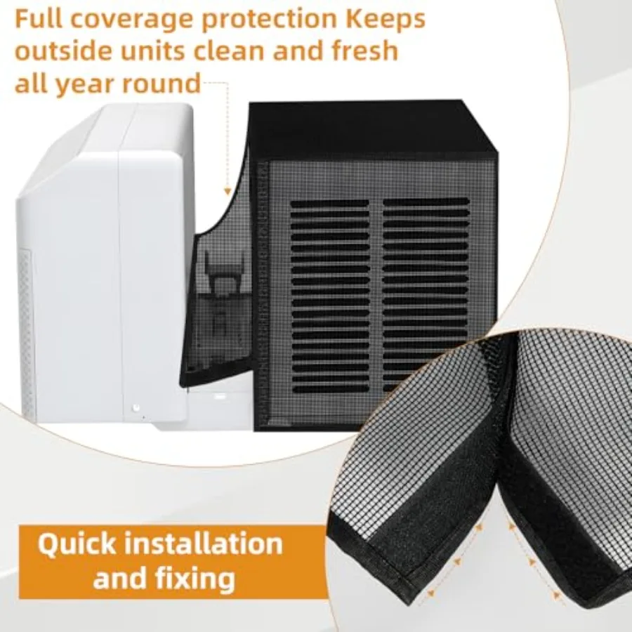 NNG Outdoor Window Air Conditioner Cover Compatible with Midea 8000 BTU 10000 BTU 12000 BTUWindow AC Mesh Cover for Outside Win