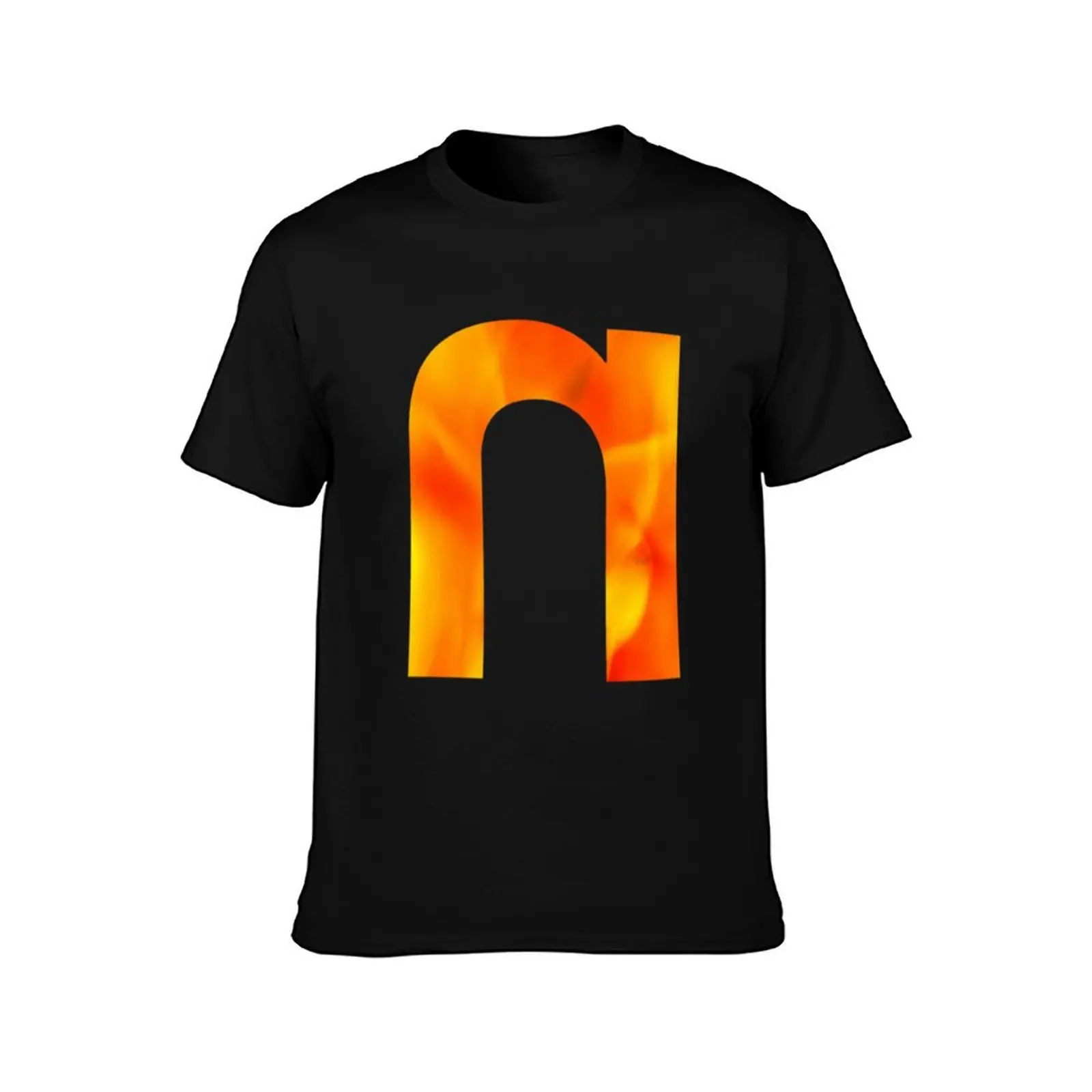 Lava Nine Fire T-Shirt Summer Casual Cotton Tee Oversized Streetwear Tops Vintage Graphic Print Loose Fit Short Sleeve