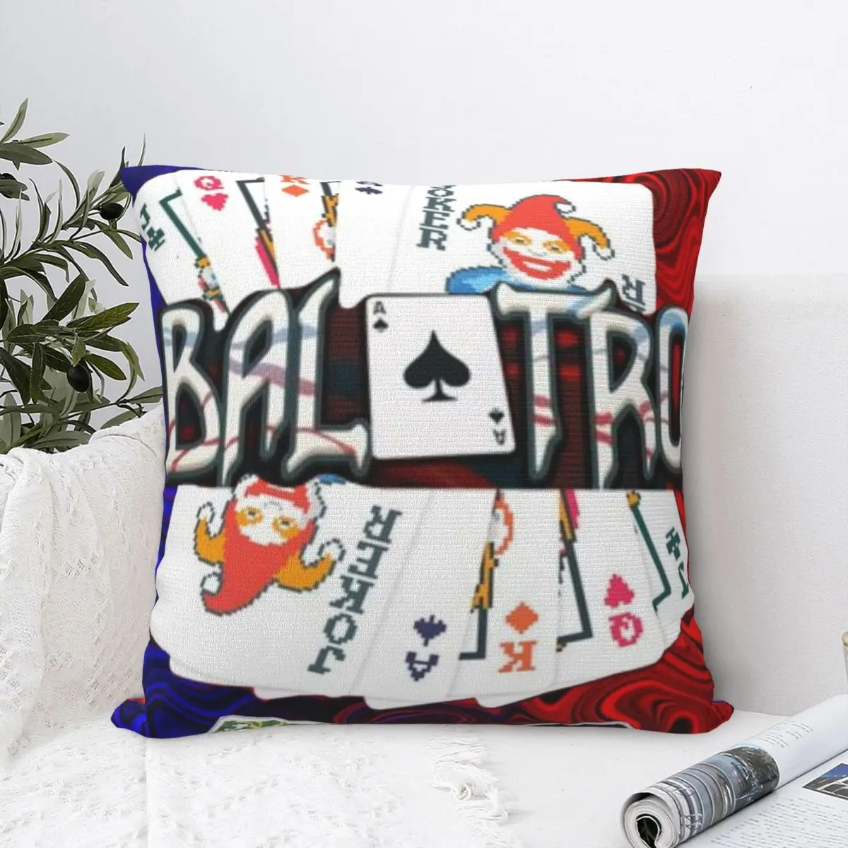 Decorative Pillowcases Balatro Video Game Product Living Room Throw Pillow Case Cover Zipper Multiple Sizes Drop Shipping