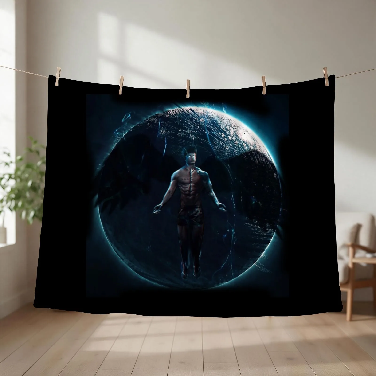 Zyzz - Back From Heaven Throw Blanket couch cozy soft plush fuzzy picnic outdoor blanket