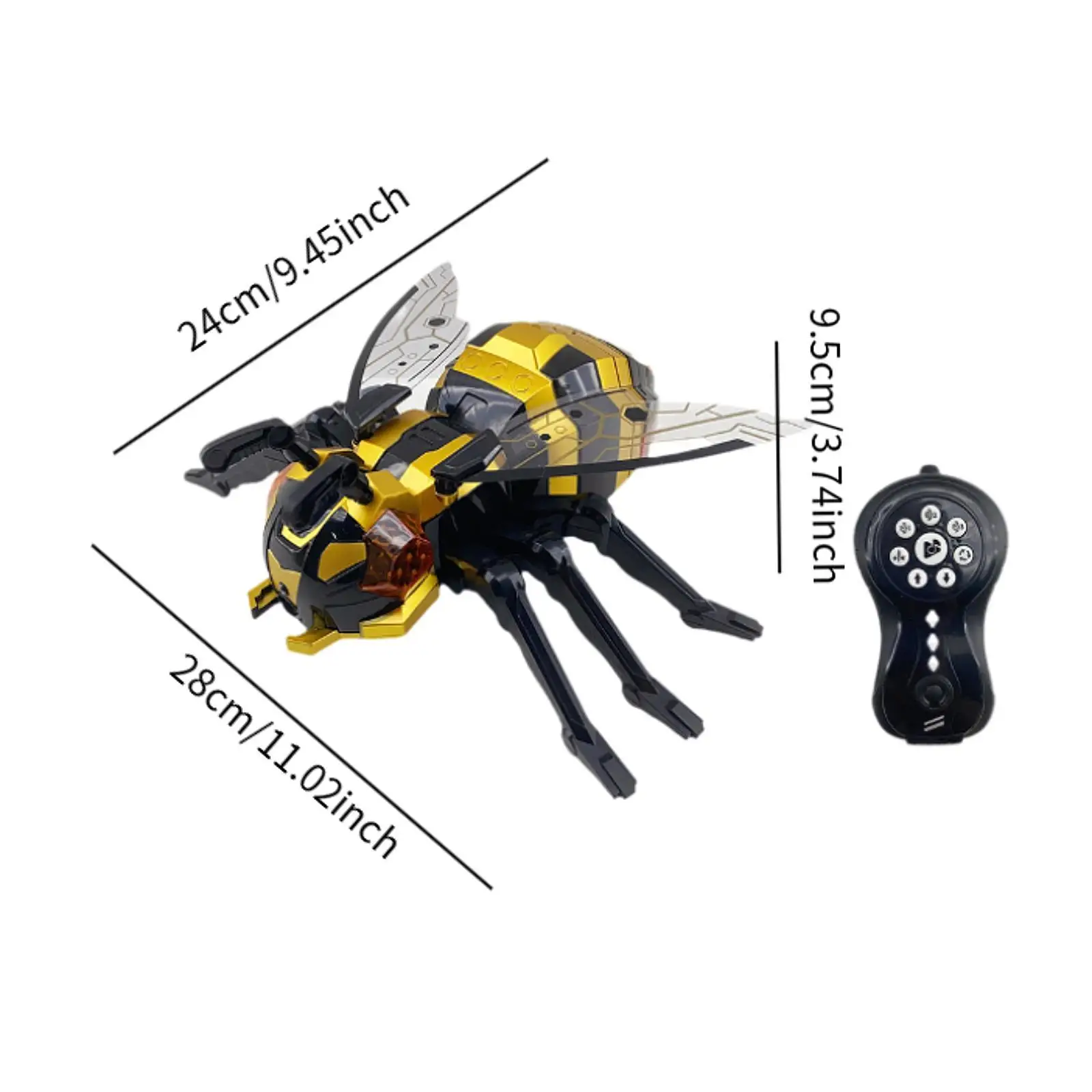 RC Animals Toy Bee Designed Educational Toy Realistic for Children Kids