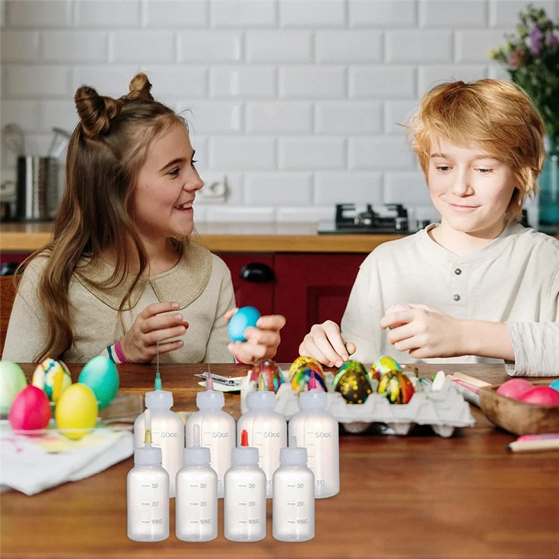 

Precision Tip Applicator Glue Bottle, 30Ml And 50Ml Plastic Syringe Bottle Squeezable Bottlefor Paint Quilling Craft-A74P