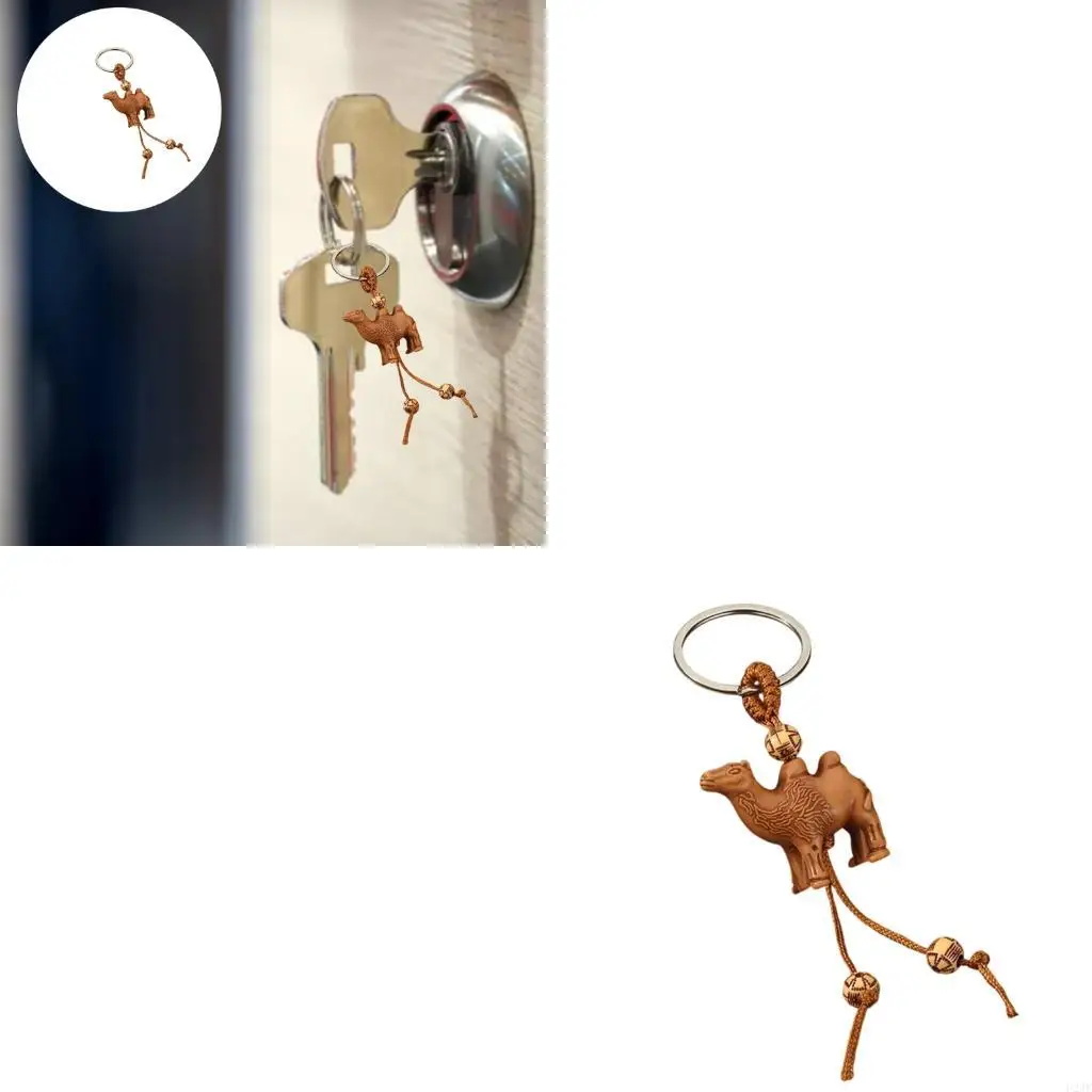 Lightweight Resin Animal Keychains for Keys Bags and Car Decors Compact Size