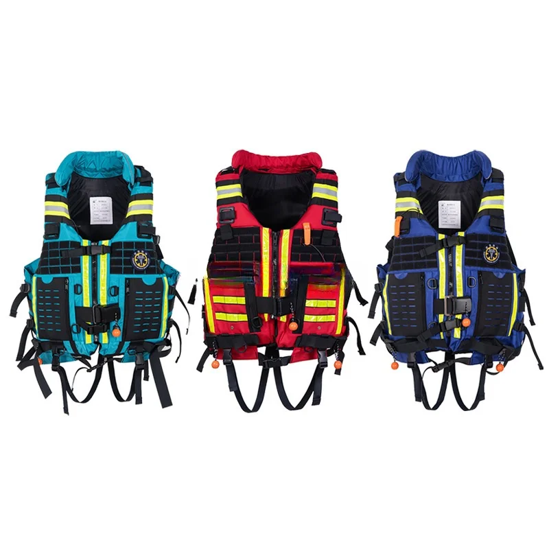 Super buoyancy suit multifunctional life vests search and rescue life jacket suitable for overweight people