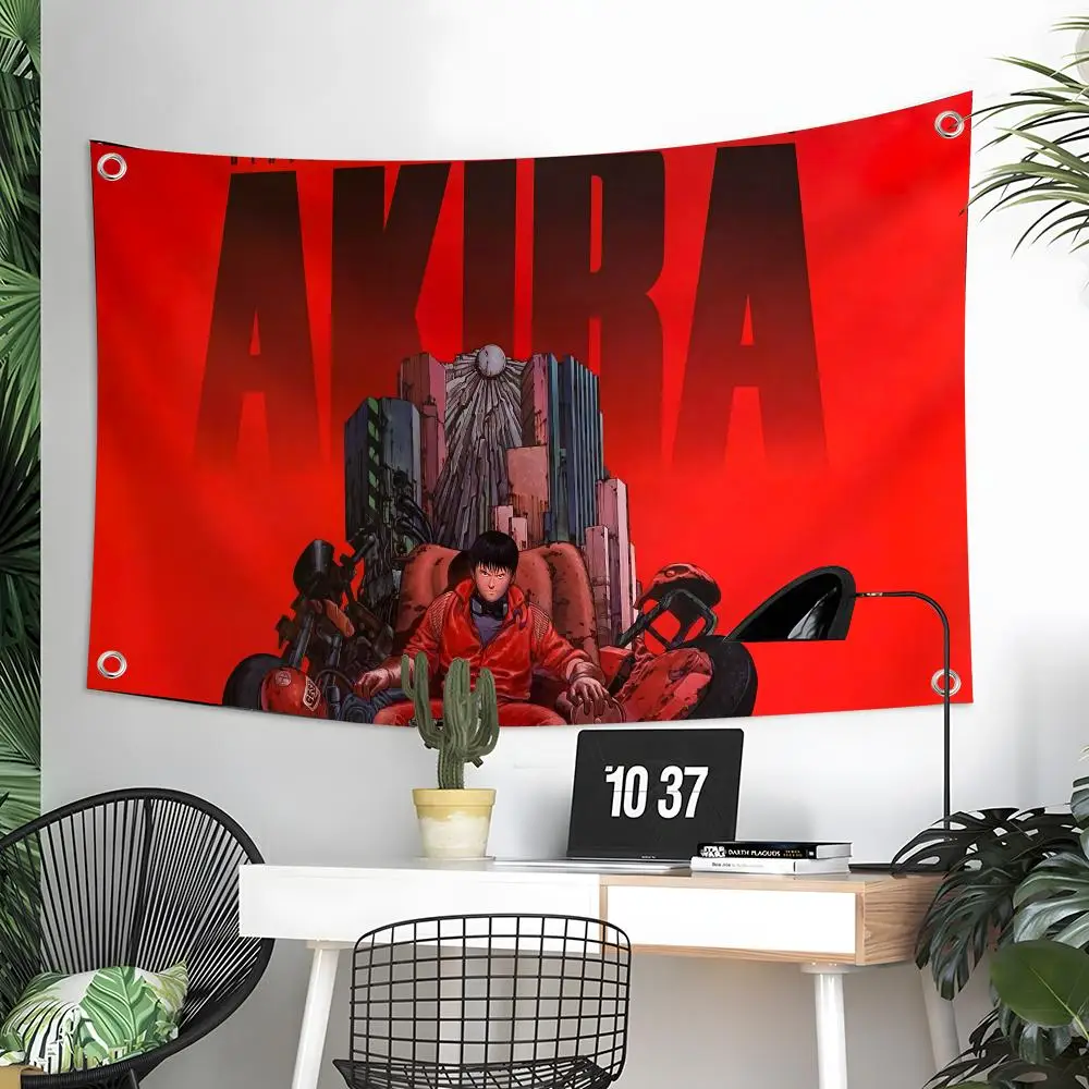 Cool anime A-akira Cyberpunk Flags  Camping Outdoor Garden room Decor  Wall Art Family Gifts