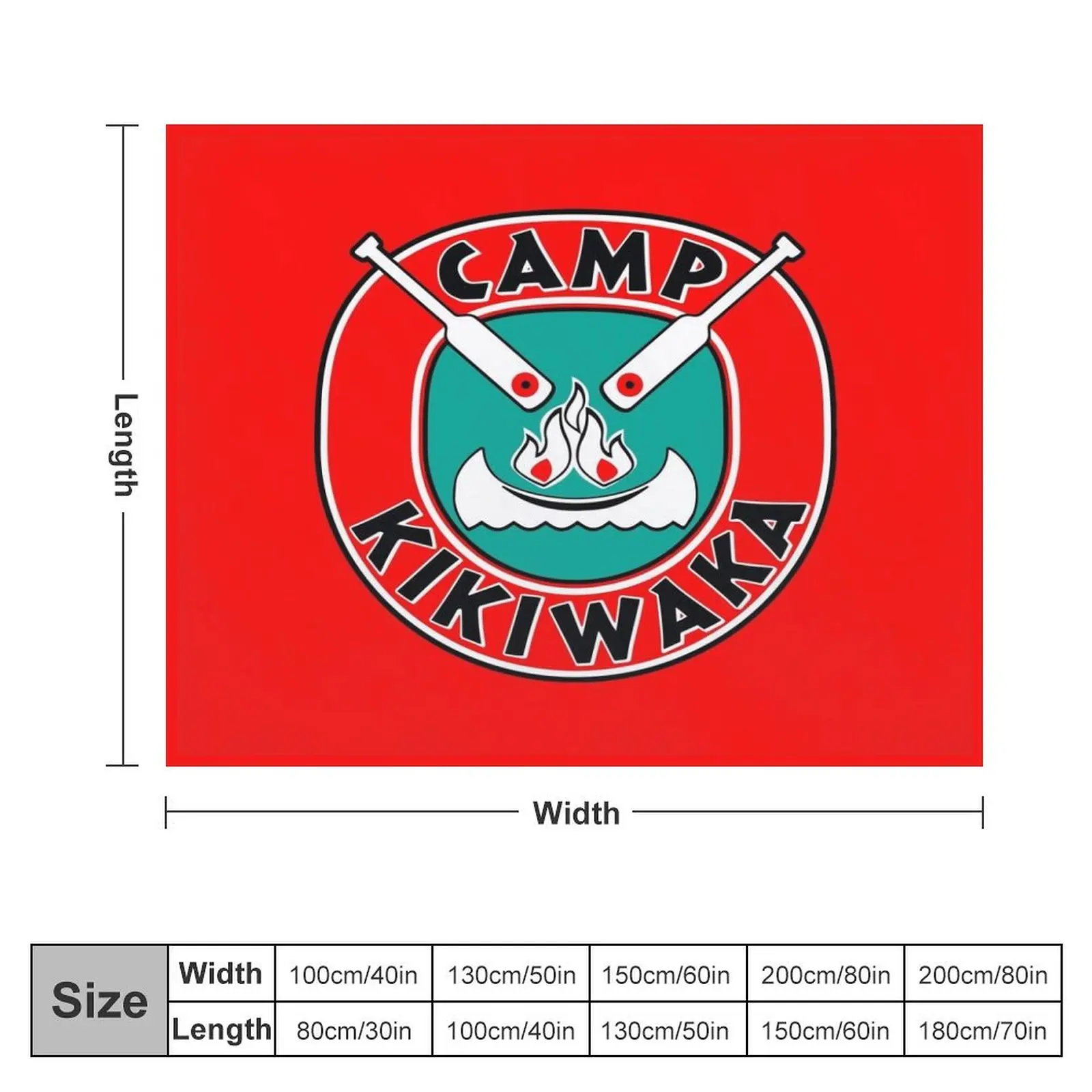 Camp Kikiwaka - Bunk'd - red background Throw Blanket Decorative Sofa Thin Blankets