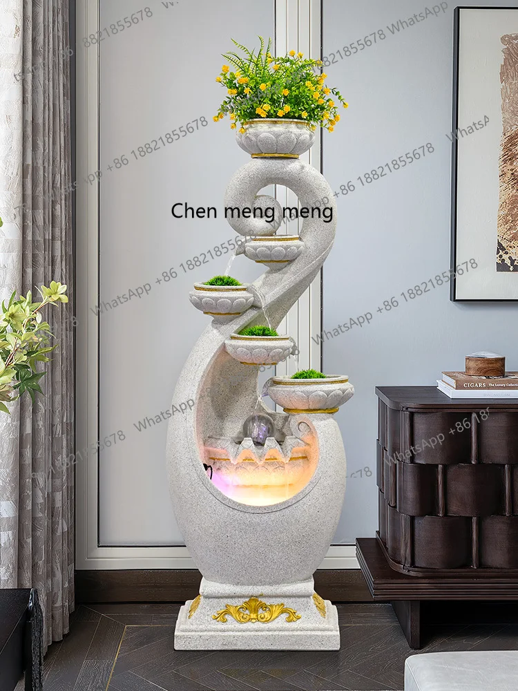 

Modern living room flowing water ornament, office lucky circulating water, courtyard fountain floor decoration