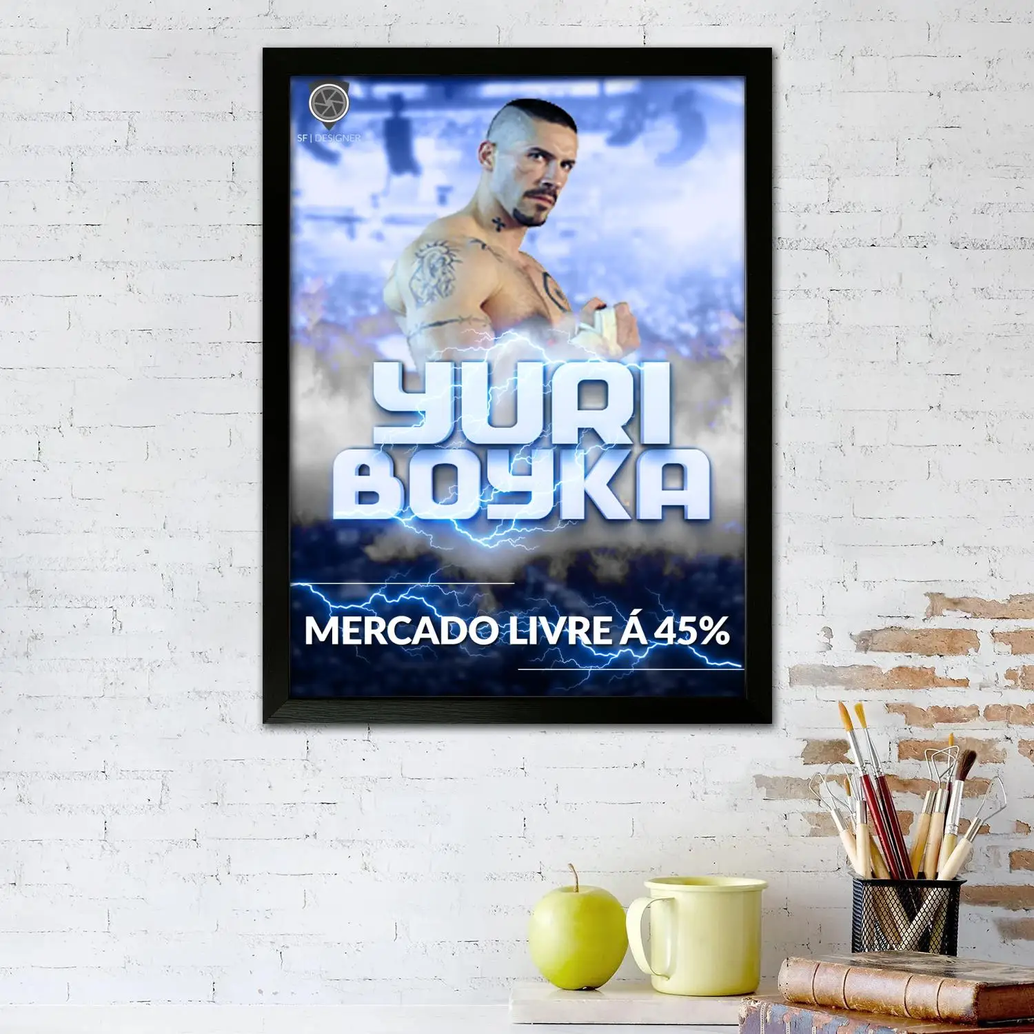 Boyka الممثل الملاكم قماش ملصق فني وطباعة صورة فنية جدارية، ملصقات ديكور غرفة نوم الأسرة الحديثة، اللوحة الزخرفية #2