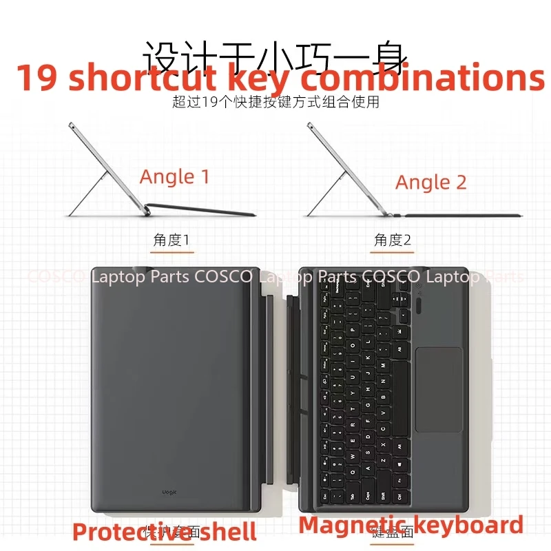 AA para teclado de superficie adecuado para Microsoft Surface Pro 8/9/x teclado magnético Bluetooth Tablet 2 en 1 Protec 100% prueba Ok