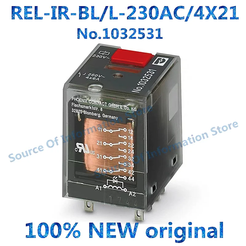 

5PCS Relay REL-IR-BL/L-230AC/4X21 230V 1032531 8Pin 100% New original