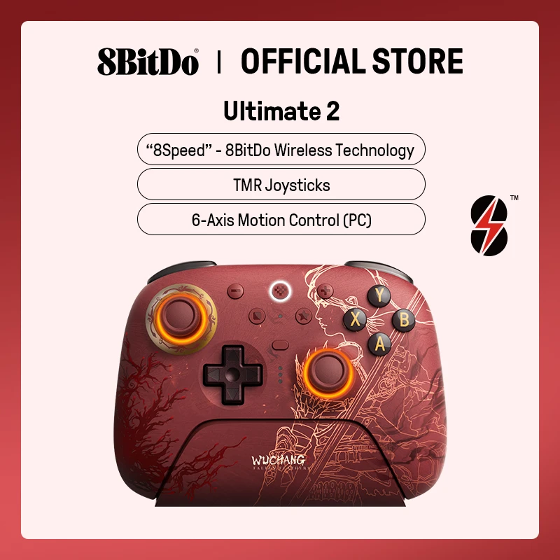 8BitDo Ultimate 2 Wireless Gaming Controller for PC & Android with TMR Joysticks, Motion Control - WUCHANG: Fallen Feathers
