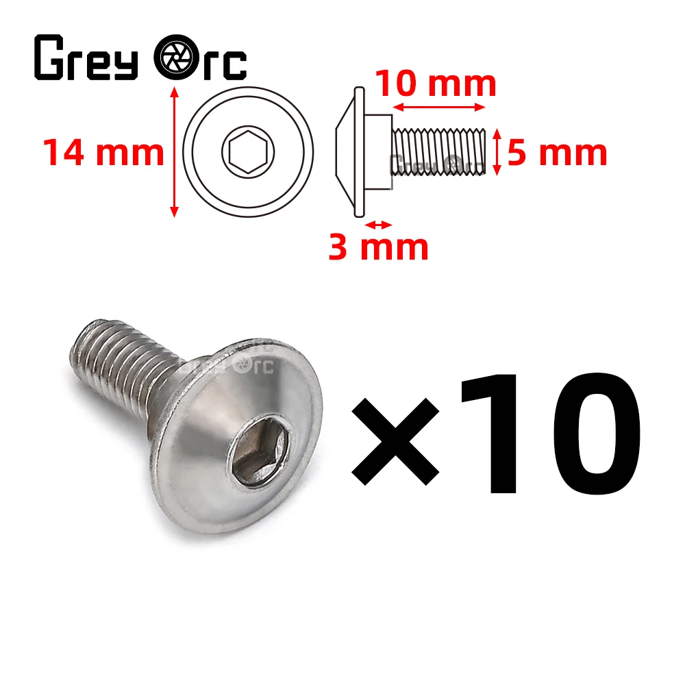 For Suzuki GSX-1300R GSX-S1000 GSX-8S GSX-8R V-strom 250 650 800 1050 Accessories 5/10 M5 Guide Plate Stainless Steel Screws