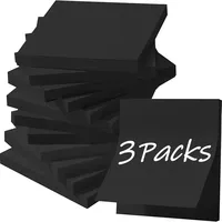 50 Sheets/pack Creative Paper Black Sticky Notes Self Adhesive Memo Pad Posted It Notepad School Office Stationery Supplies