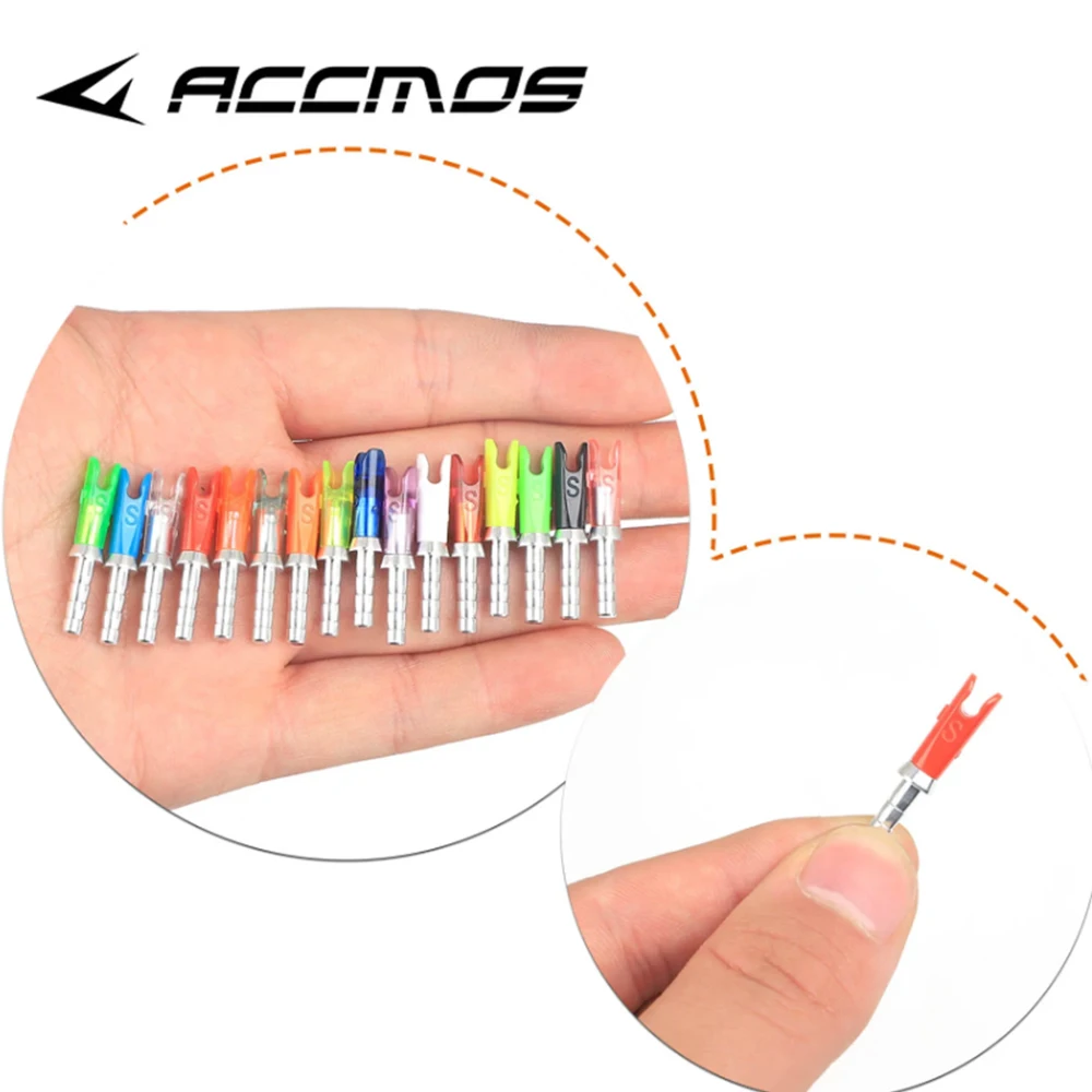 12pcs Arrowtail Arrow Nock S +Aluminum Pin For ID 4.2 mm Carbon Arrow Shaft Archery Hunting Shooting Accessories