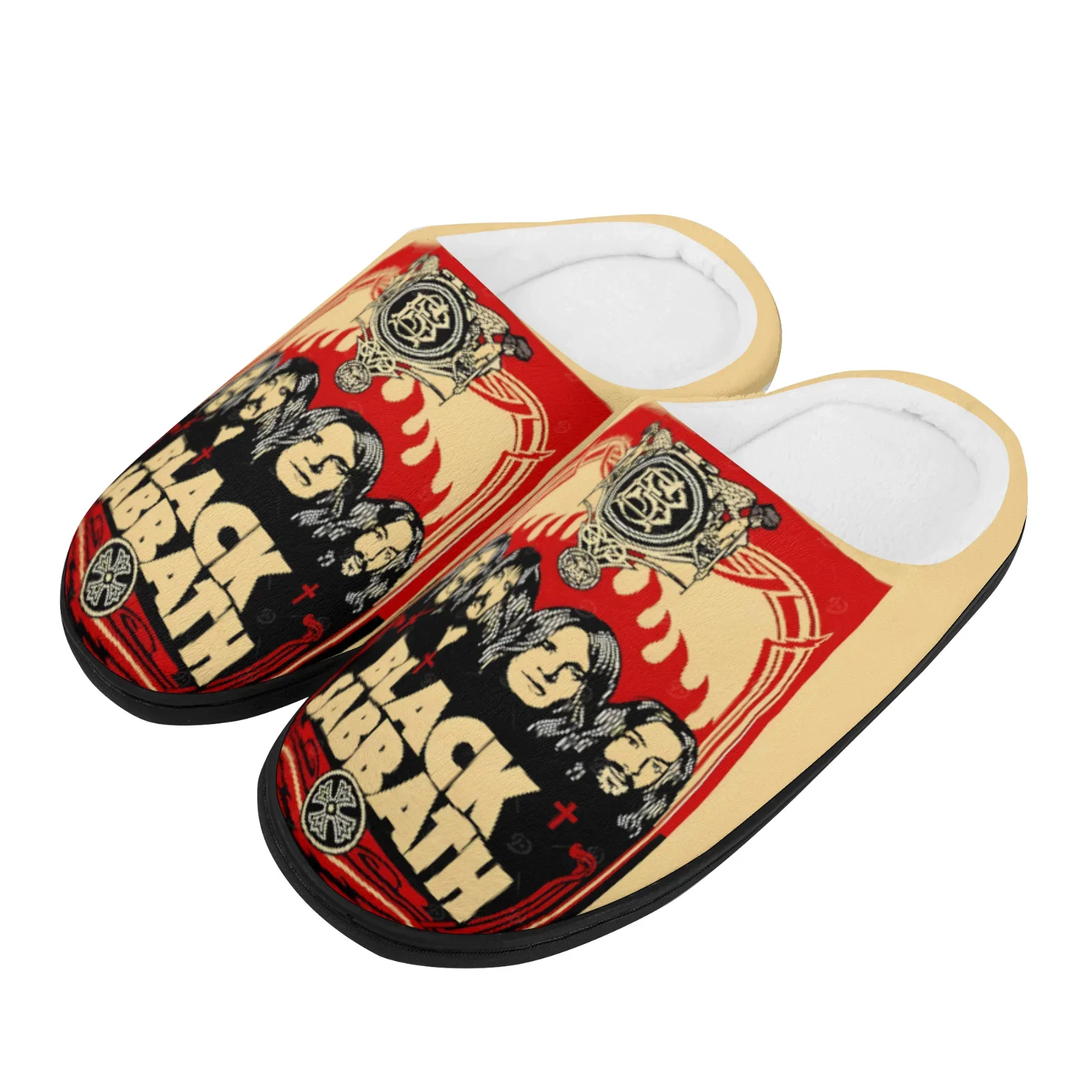 

Customizable printed slippers, plush slippers, customizable logo image, text Gifts meetings, events, parties