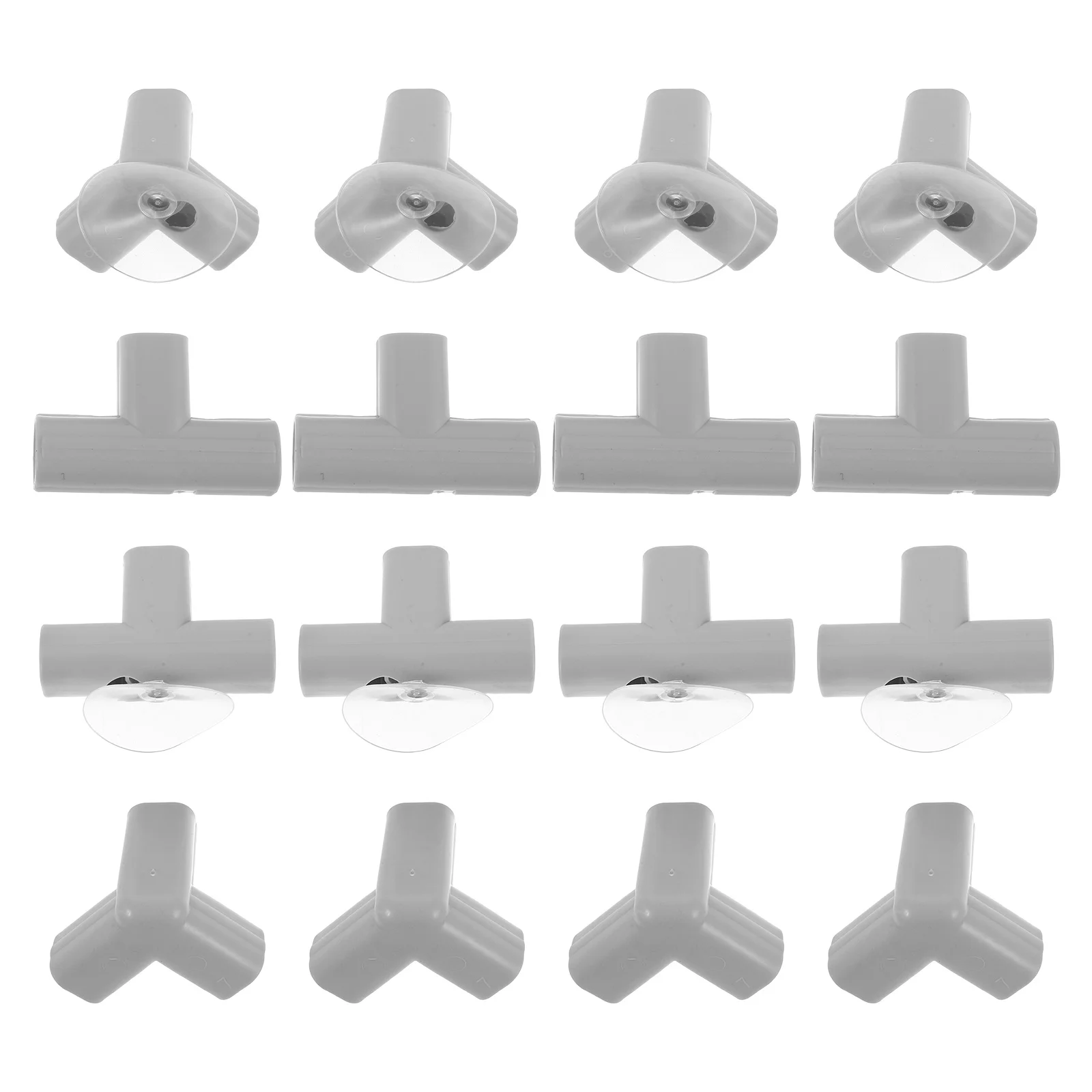 

1Set Baby Yard Playpen Connectors 0.87in Plastic Tee Joints Replacement Parts Kit Flexible Assembly Fence Connectors Suction