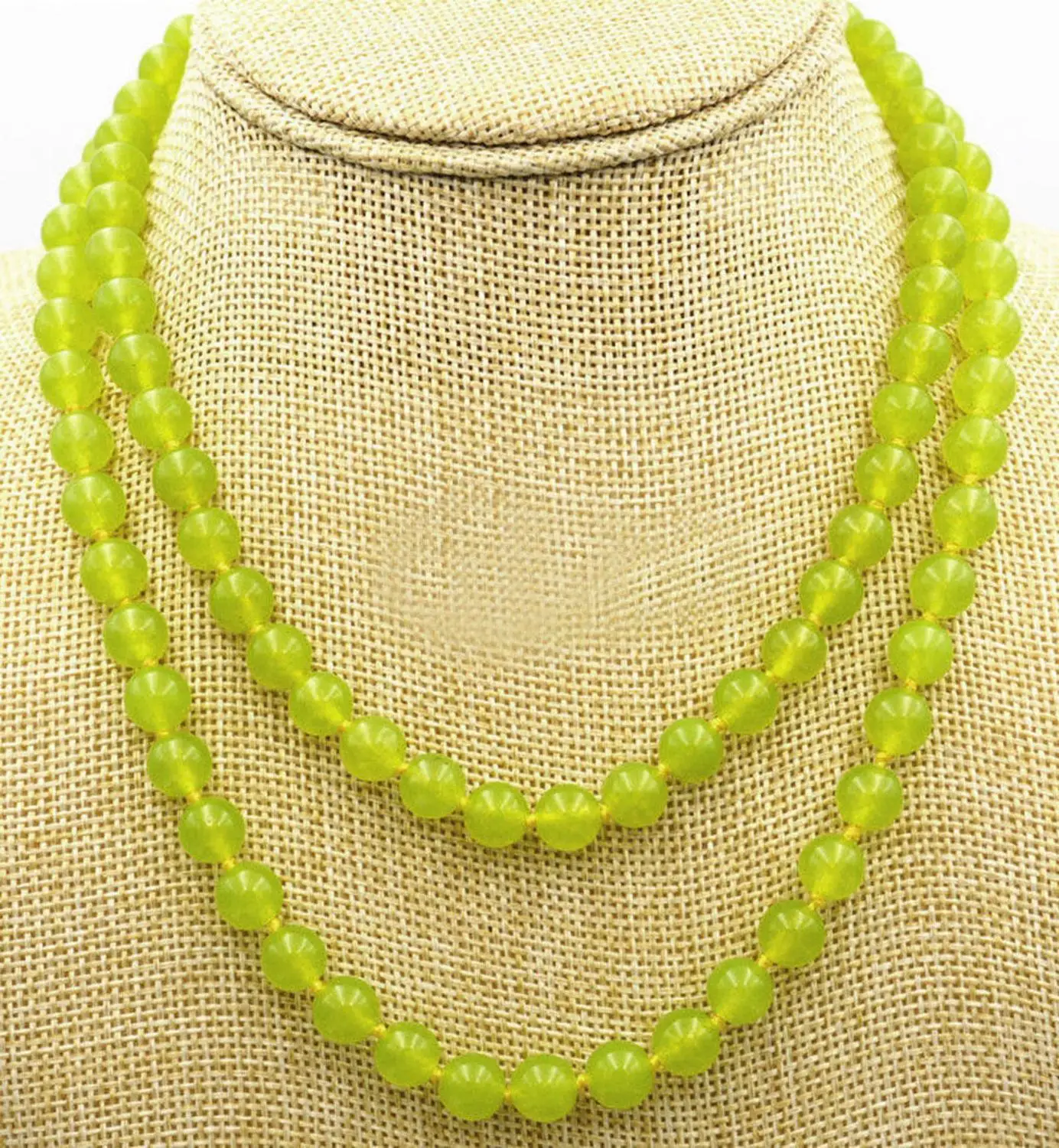 Long 17inch 33inch 48inch 8mm Green Peridot Gemstones Round Beads Necklace AAA