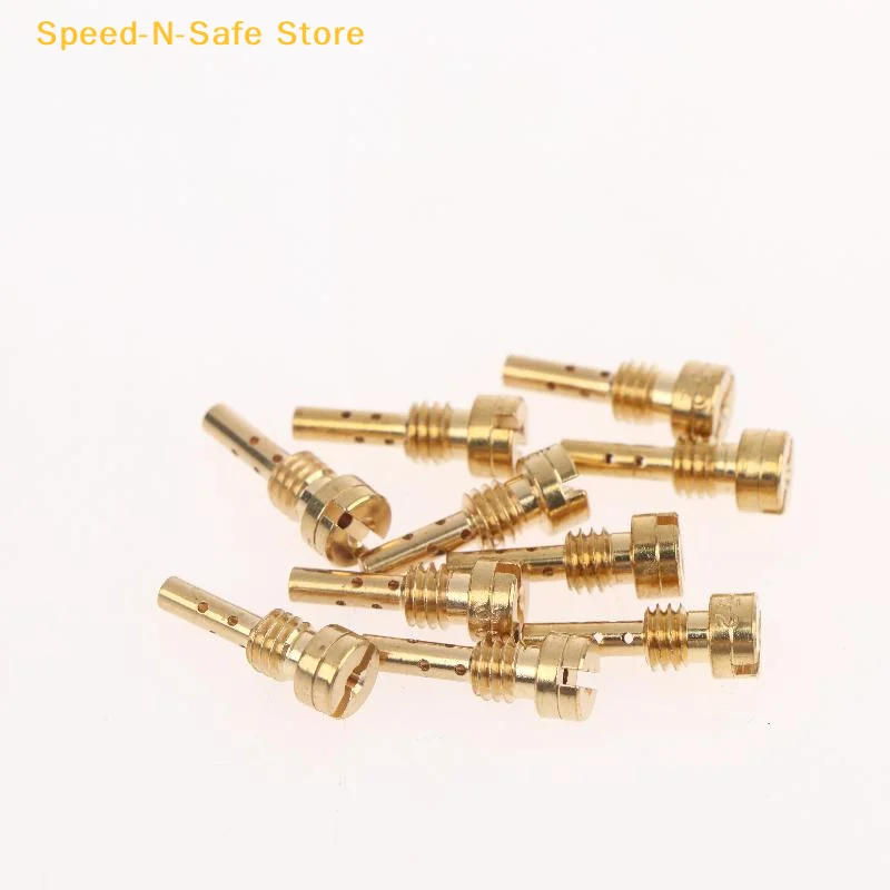10PCS Carburetor Slow Jet Nozzle Kit Wear Resistant Fits Off Road Motorcycle Carb Replacement Repair Parts