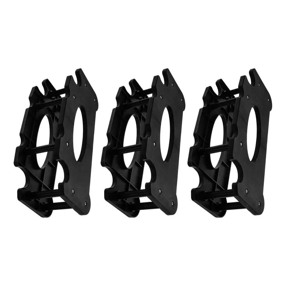 

3pcs Dumbbell Rack Holder Stand PP Fitness Storage Spacesaving Detachable Sturdy Multitier Gym Equipment Home Weight Organizer
