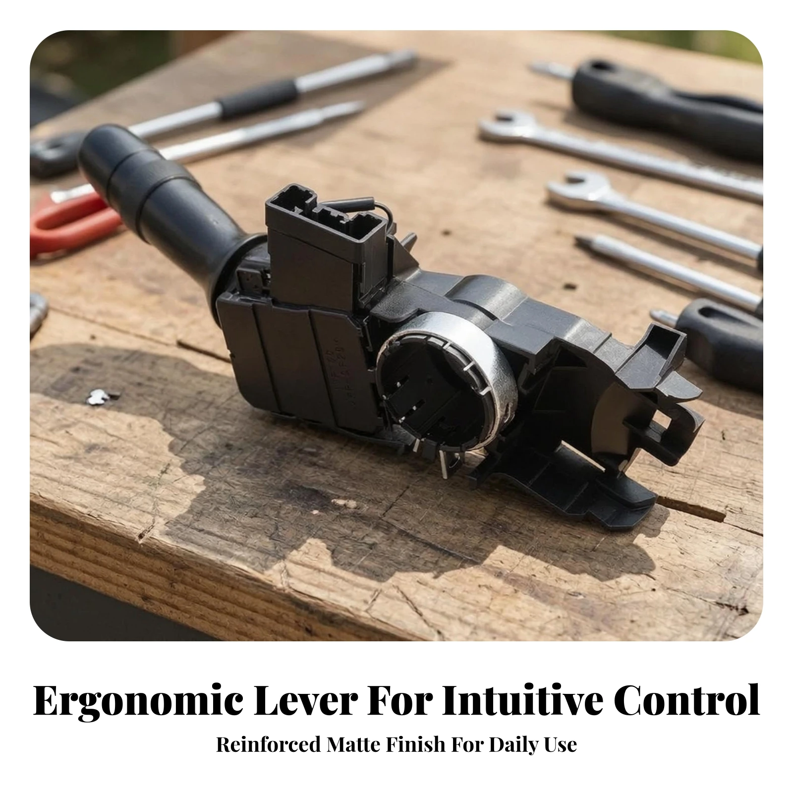 Turn Indicator Switch with Steering Column Stalk Accurate Steering Column Switch Assembly Reliable Labeled for Car Owners