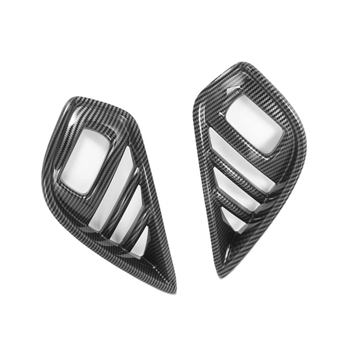 For 2020 2021 Car ABS Carbon Fiber Front Fog Light Lamp Cover Trim Foglight Bezel Decoration Frame