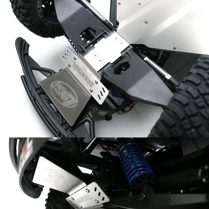 Kompatibel mit LOSI SUPER BAJA REY 2.0 im Maßstab 1:6. Chassispanzerung/Schutzplatte/Stoßstangenschutz aus Edelstahl.