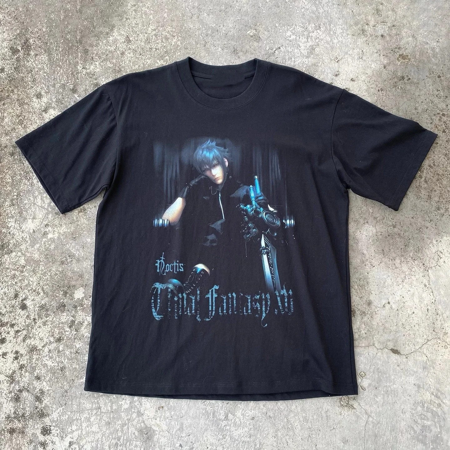 Vintage Bootleg Noctis Final Fantasy XV Rap Tee Gaming Graphic T-Shirt Cotton Men Women Streetwear Tee