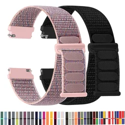 Correa de nailon para Samsung Galaxy Watch 6, 5, pro, 4, Classic, active 2, 43-47-40-44mm, 20mm, 22mm, pulsera deportiva, huawei gt 2, e, 3