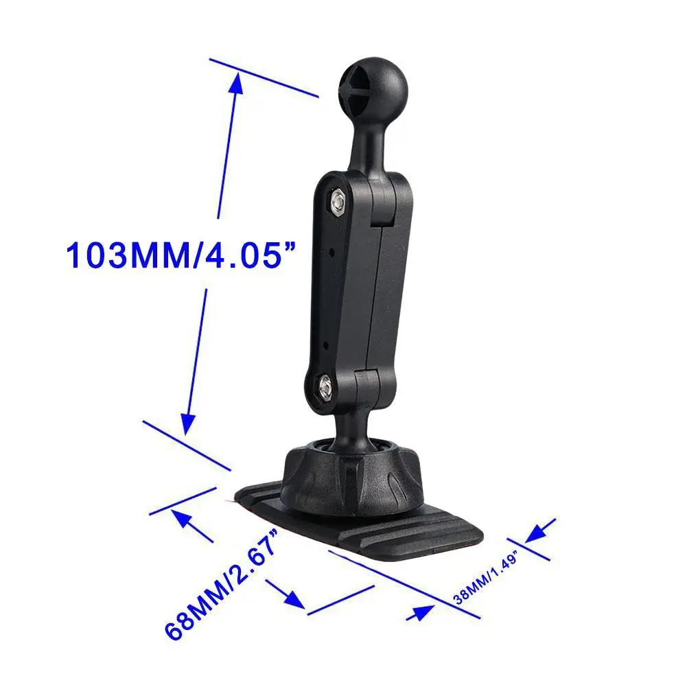 Universal 17mm Ball Head Car Phone Holder Light Arm Extension Accessories Extension Connecting Rod
