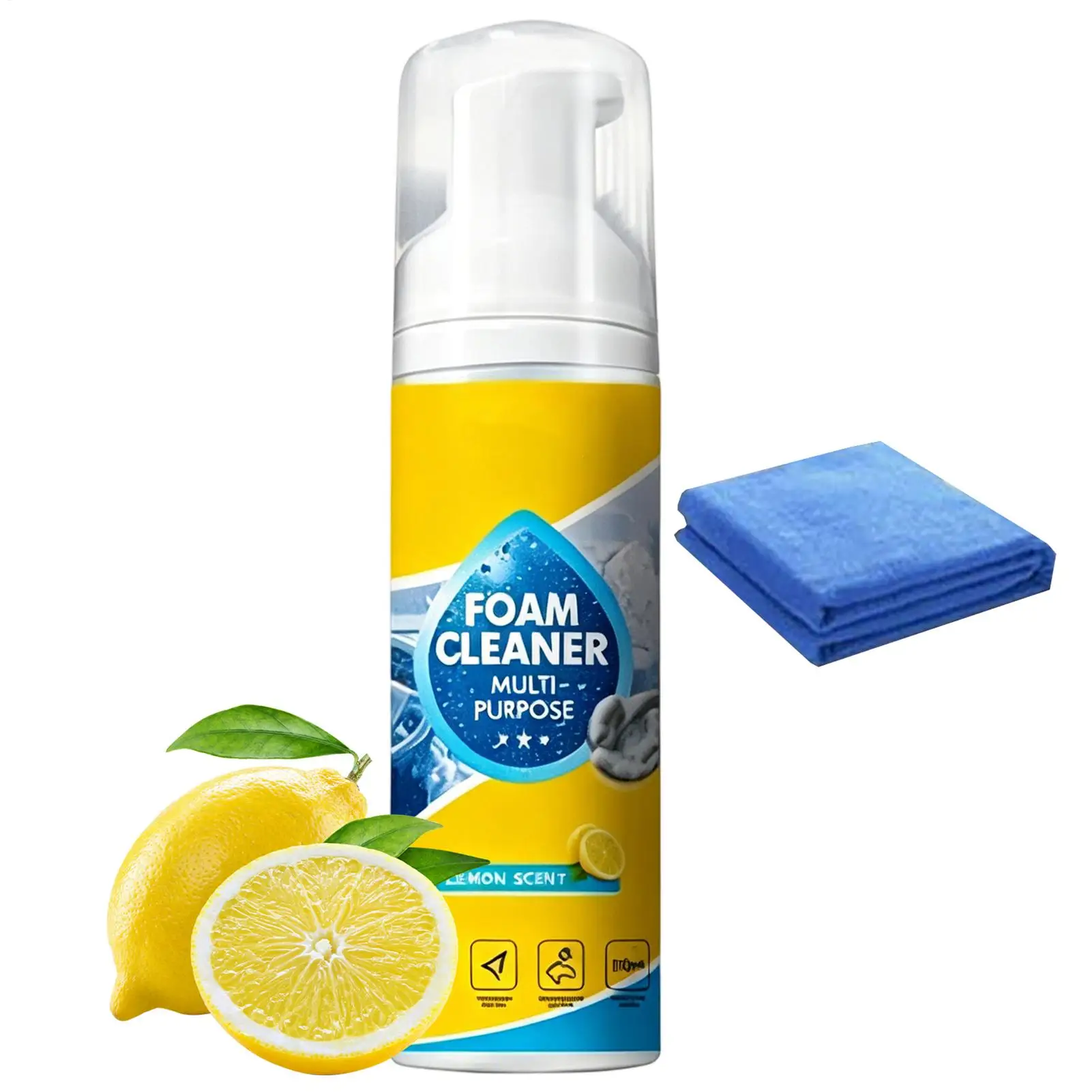 60ml Multi-purpose Car Foam Cleaner Powerful Interior Stain Remover For Vehicle Truck Golf Cart Dashboard Ceiling Underseat