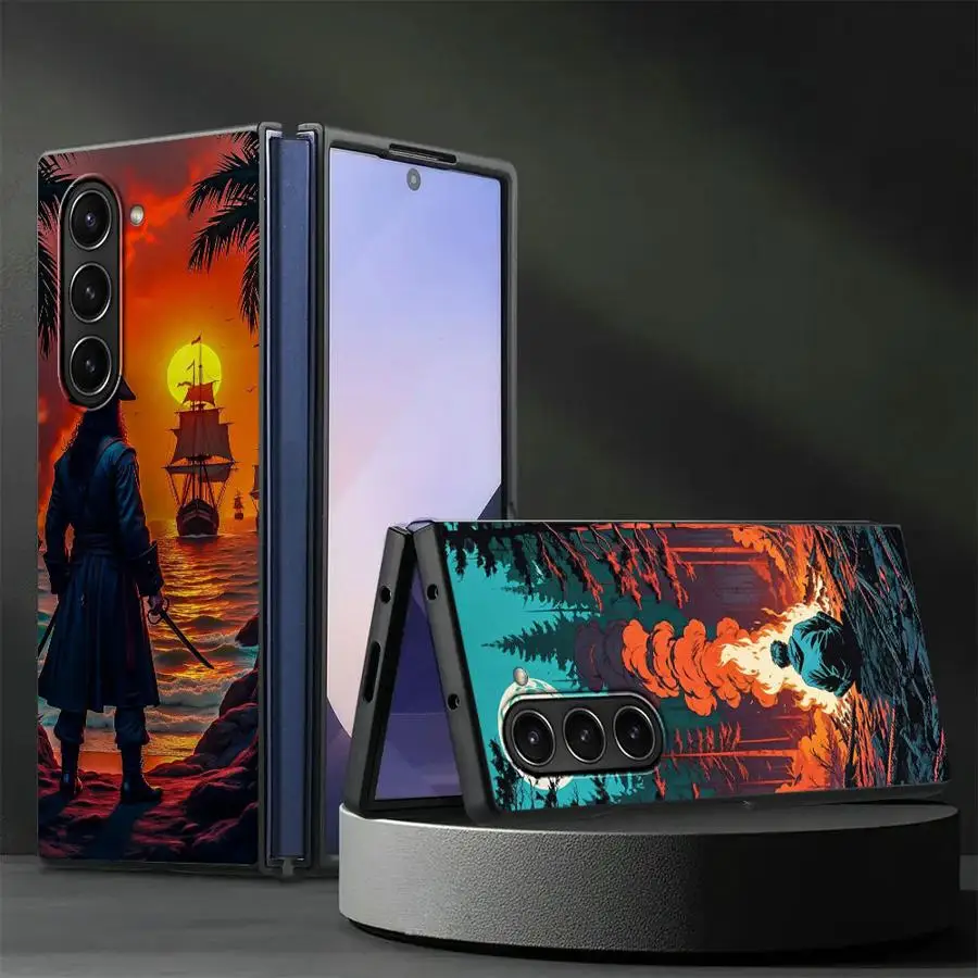Rückseite Handyhülle für Samsung Galaxy Z Fold 7, 6, 5, 4, 3, ZFold6, ZFold5, ZFold4, ZFold3, ZFold7, Reisen, Urlaub, Paar