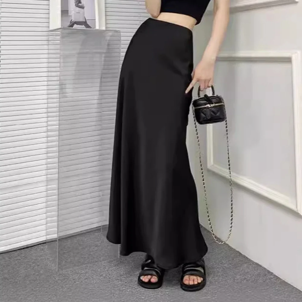 Comfortable Medium Length Skirts Versatile Skirts Casual Skirt Almond Hip-wrapped Skirt Brand New Commuting Style