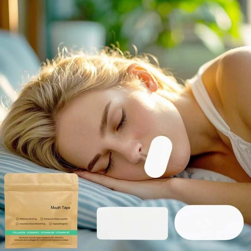 30PCS Premium Nylon Injected Vitamin Collagen Oral Band Hypoallergenic Soft Reusable Body Patch Improves Sleep Quality
