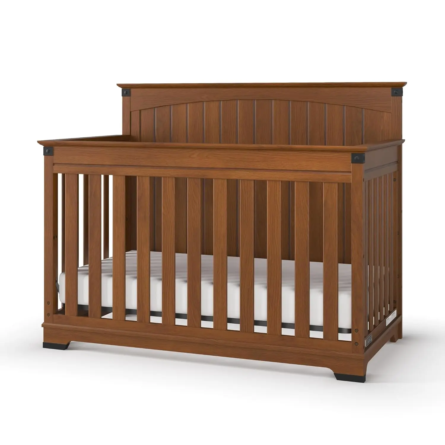 Child Craft Redmond Full Panel 4-In-1 Convertible Crib, Baby Crib Converts To Day Bed, Toddler Bed And Full Size Bed, 3