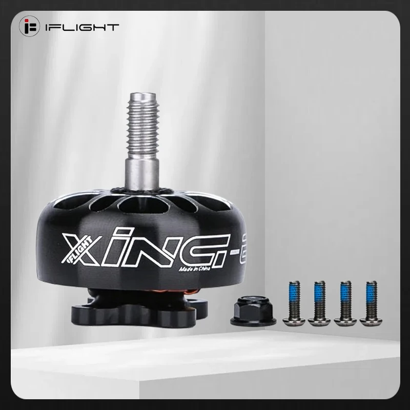 

IFlight XING-E Pro 2306 1700KV 2450KV 2-6S Бесщеточный двигатель с валом из титанового сплава 4 мм, пропеллер 5-6 дюймов для гоночного дрона FPV