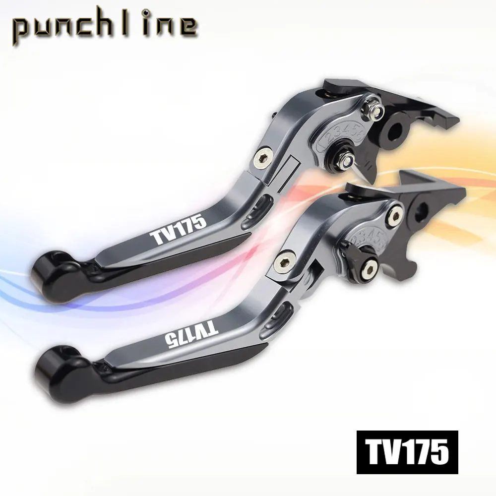 Fit For For ROYAL ALLOY TV175 Motorcycle CNC Accessories Folding Extendable Brake Clutch Levers Adjustable Set