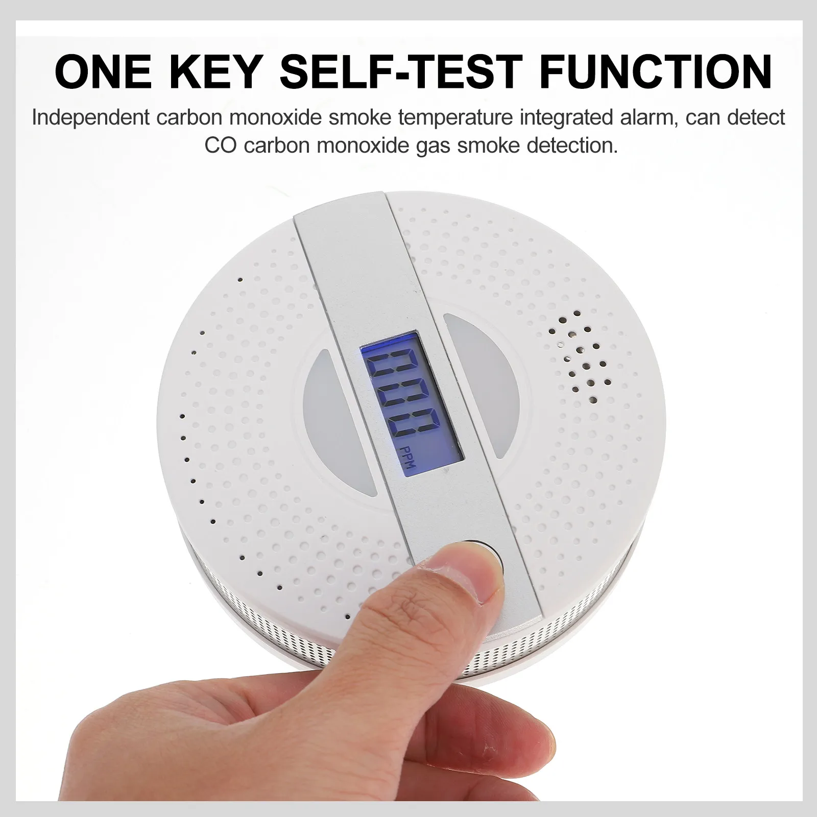 

Monoxide with Voice Alert High Decibel Sound Compact Home Burning Alarm Safety