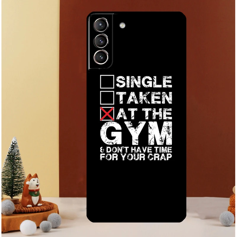 Bodybuilding Gym Fitness Quotes Case For Samsung Galaxy S24 Ultra S20 S21 FE Note 10 20 Ultra S8 S9 S10 S22 S23 Plus Cover