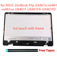 14'' for ASUS ZenBook Flip UX461U ux461 ux461ua UX461F UX461FA UX461FD LCD LED Display touch screen assembly 1920*1080 FHD