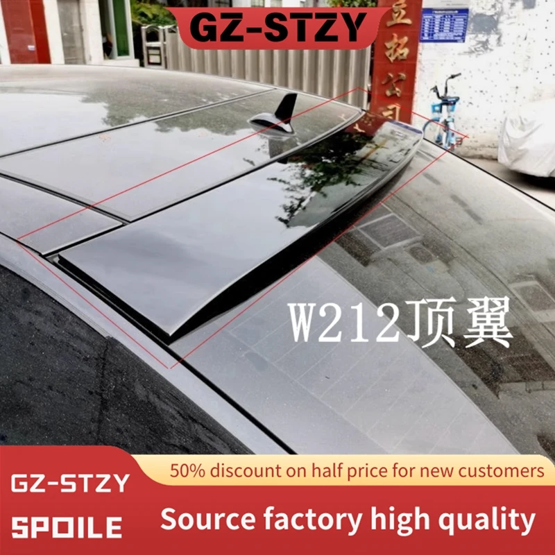 

For Mercedes - Benz W212 E320 E260 E300 E63 Spoiler ABS Material Roof Spoiler For 2008 2009 2010 2011 2012 2013 W212 4 Doors