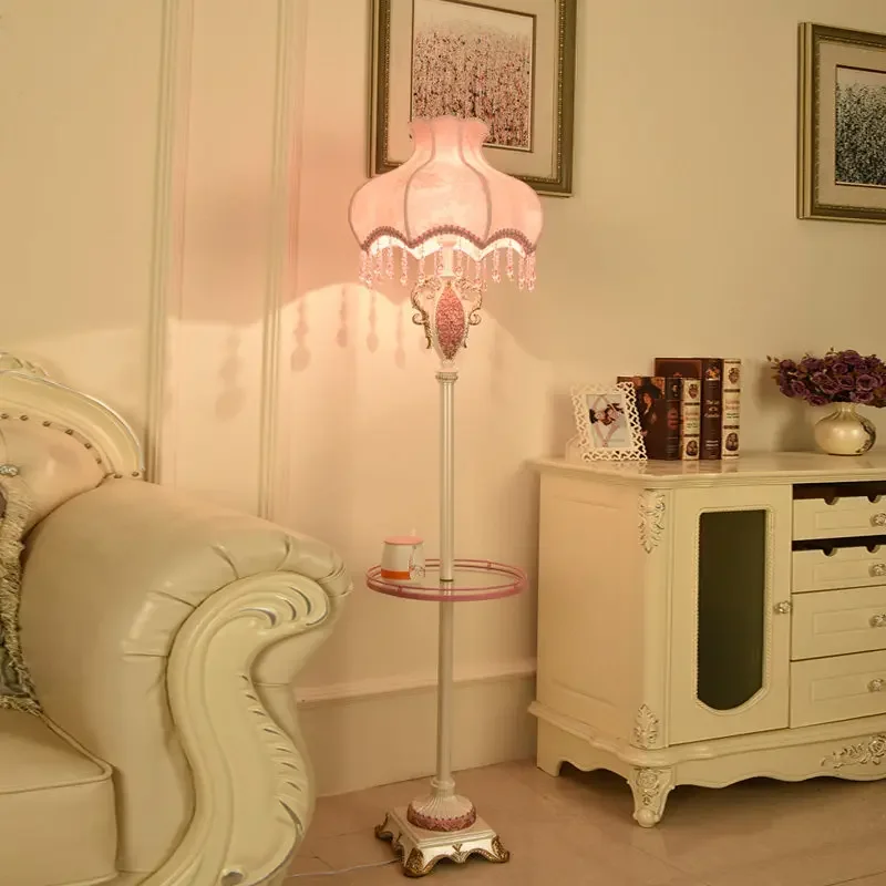 Living room floor lamp sofa super bright standing lamp room bedroom warm light warm remote control dimmable standing lamp